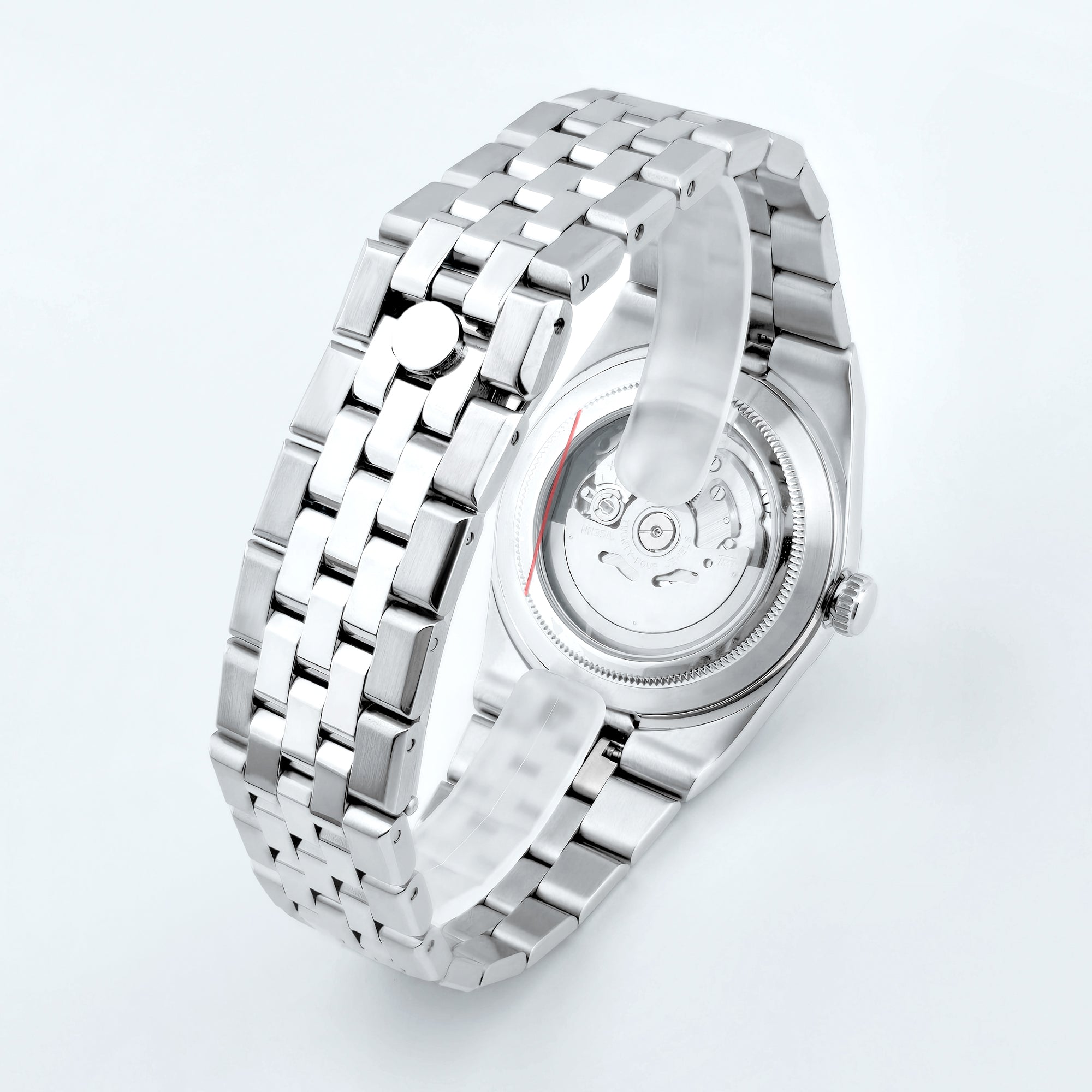 CORGEUT 6033 Automatic Watch Men 40mm Textured Dial Sapphire Crystal 100M Waterproof Stainless Steel Wristwatch
