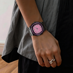 Technautic Spectra Ceramic Watch – 38 5mm Pink Mirage – wrist view
