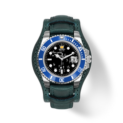 Who Cares Ocean Rebel Leather Cuff Automatic Watch 40mm – product view