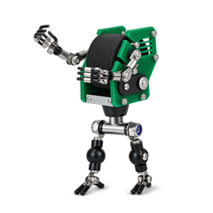 Steampunk Robot Watch Stand – Forest Green – product view