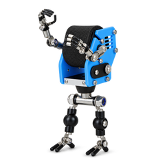 Steampunk Robot Watch Stand – Sky Blue – product view
