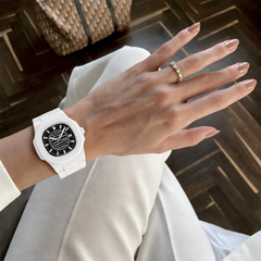Technautic Delulu Contras Ceramic Quartz Watch 38.5mm – wearing or detail view