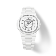 Technautic Crystal Delulu Ceramic Quartz Watch 38.5mm – product view