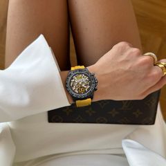 Halloween Pumpkin Blaze Chronograph Watch 39mm – wearing or detail view