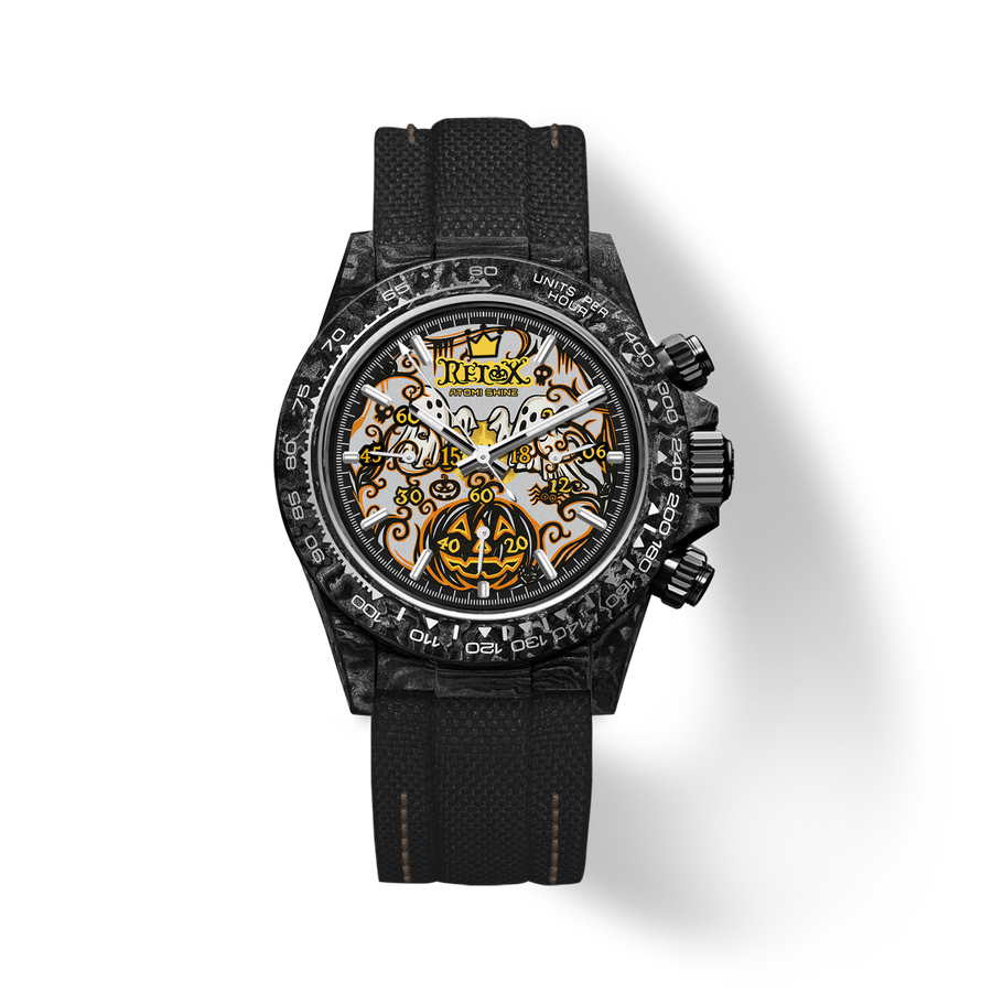 Halloween Shadow Pumpkin Chronograph Watch 39mm – product view
