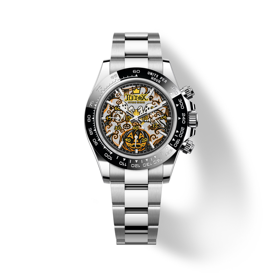 Halloween Pumpkin Realm Chronograph Watch 39mm – product view