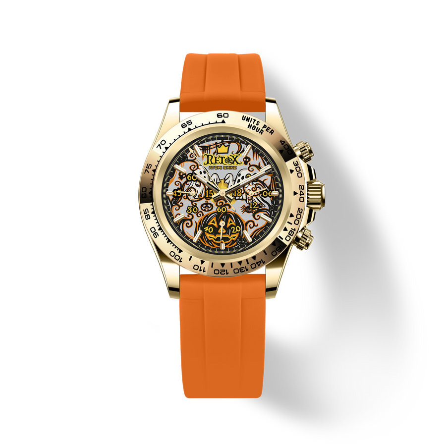 Halloween Ghost Pumpkin Chronograph Watch 39mm – product view