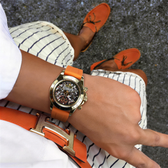 Halloween Ghost Pumpkin Chronograph Watch 39mm – wearing or detail view