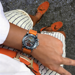 Halloween Pumpkin Phantom Chronograph Watch 39mm – wearing or detail view