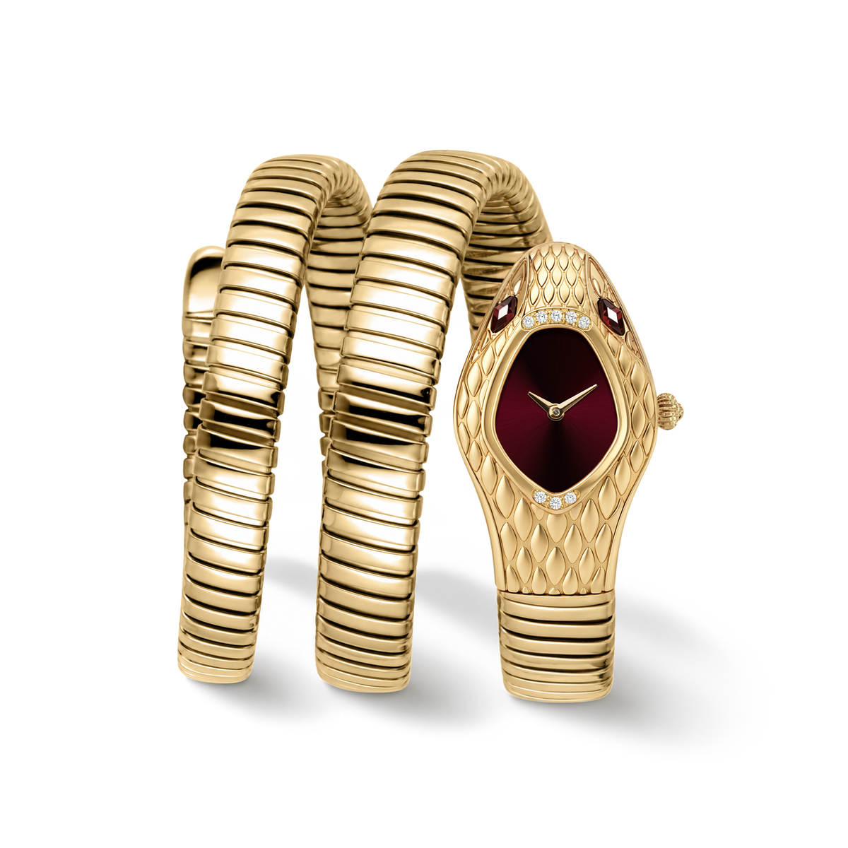 Medusa Double Spiral Watch – 22mm Scarlet Serpent