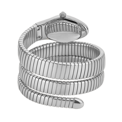 Medusa Double Spiral Watch – 22mm Silver Serpent