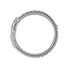 Medusa Double Spiral Watch – 22mm Silver Serpent