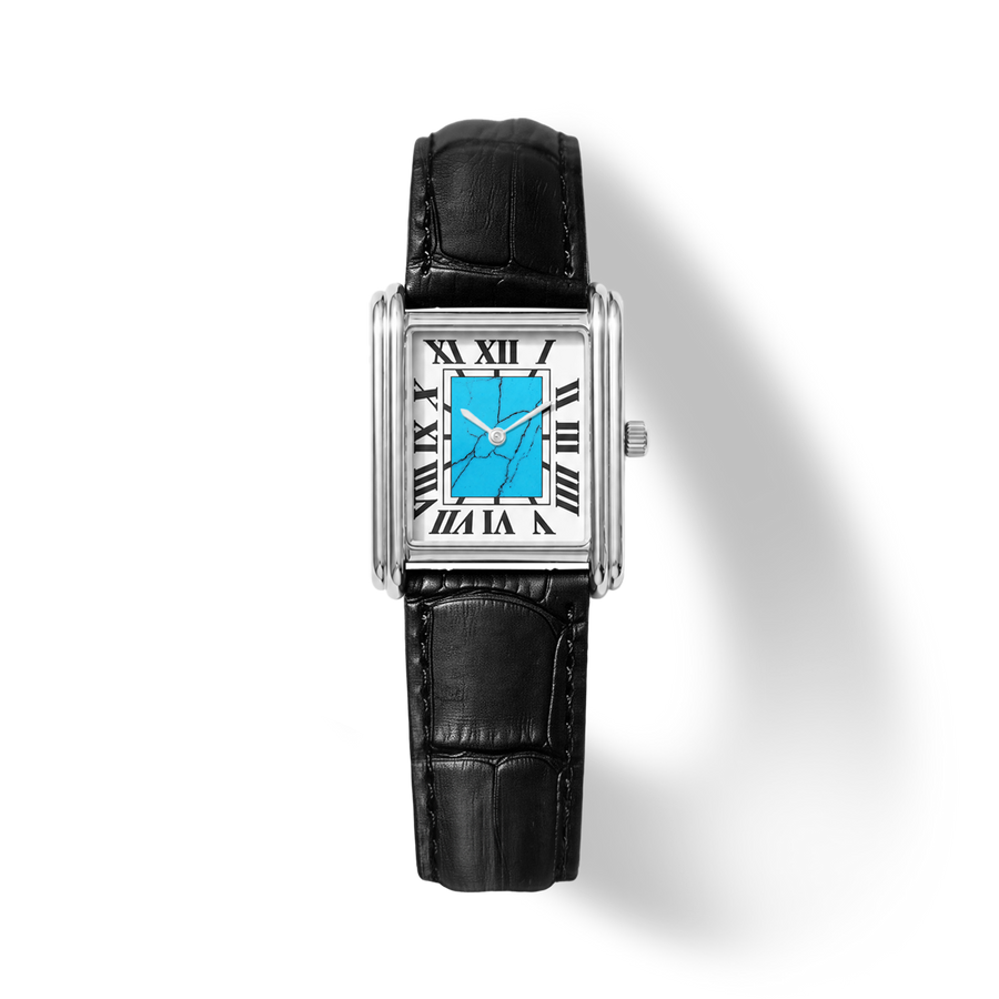 Micro Monolith Watch – 27 x 22mm Azure Fracture