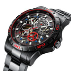 Black shell red face steel strip