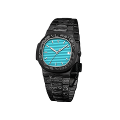41mm Carbon-Fiber Horizontal-Dial Automatic Watch - Blue Vortex - image 4