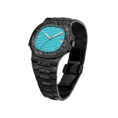 41mm Carbon-Fiber Horizontal-Dial Automatic Watch - Blue Vortex - image 5