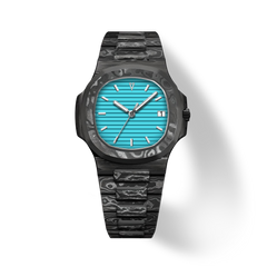 41mm Carbon-Fiber Horizontal-Dial Automatic Watch - Blue Vortex - image 1
