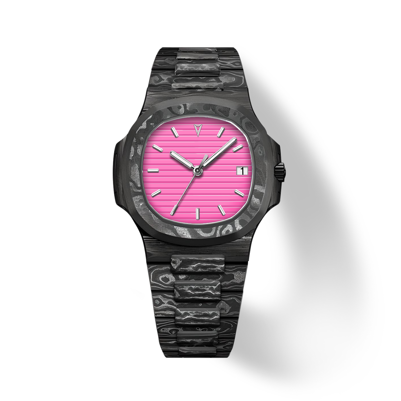 41mm Carbon-Fiber Horizontal-Dial Automatic Watch - Pink Horizon - image 1