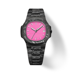 41mm Carbon-Fiber Horizontal-Dial Automatic Watch - Pink Horizon - image 1