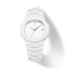 38.5mm Ceramic Horizontal-Dial Quartz Watch - Arctic Void - image 1