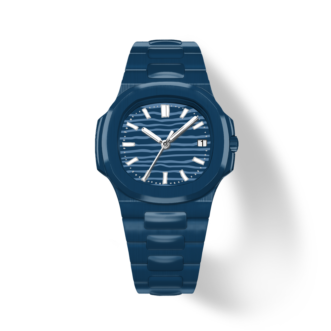 38.5mm Ceramic Horizontal-Dial Quartz Watch - Calm Depth - image 1
