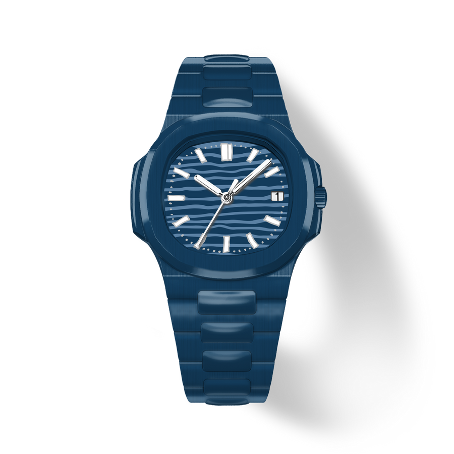 38.5mm Ceramic Horizontal-Dial Quartz Watch - Calm Depth - image 1