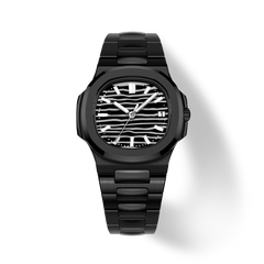 38.5mm Ceramic Horizontal-Dial Quartz Watch - Dark Chaos - image 1