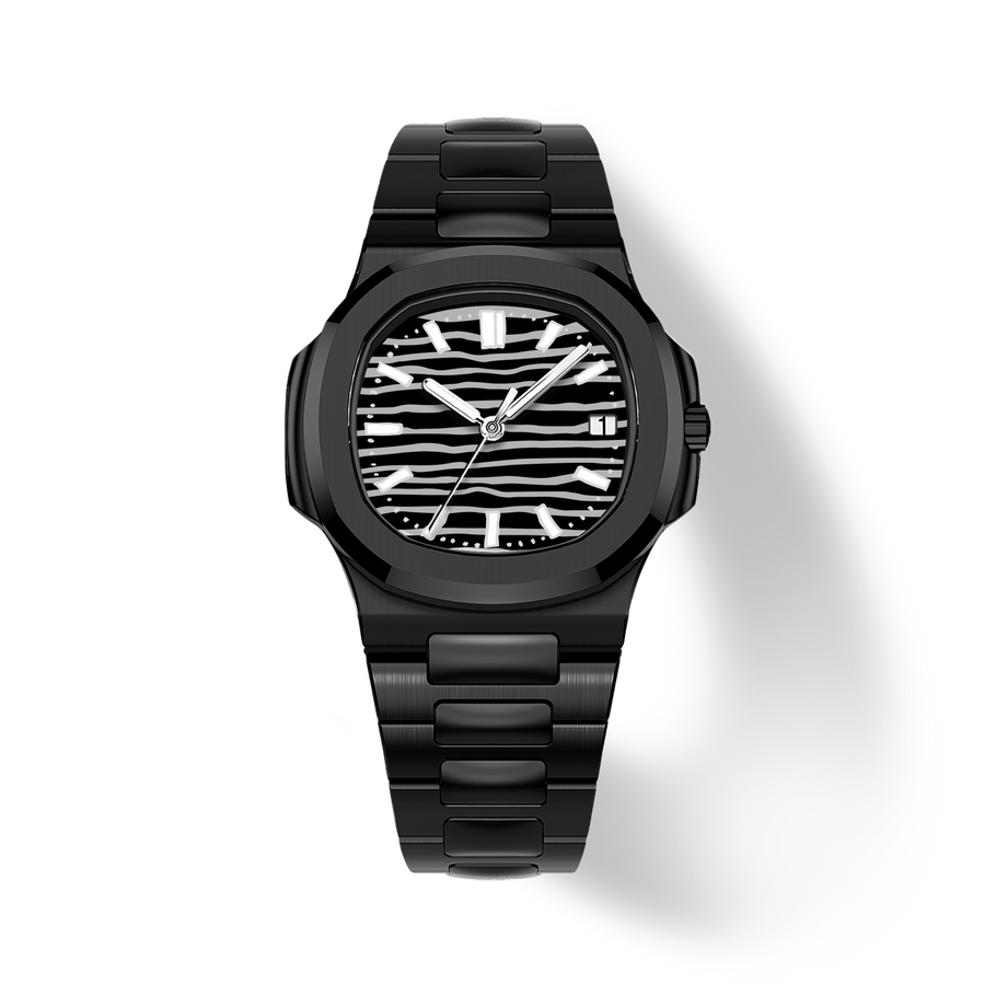 38.5mm Ceramic Horizontal-Dial Quartz Watch - Dark Chaos - image 1