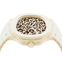 38.5mm Ceramic Horizontal-Dial Quartz Watch - Cream Safari - image 6