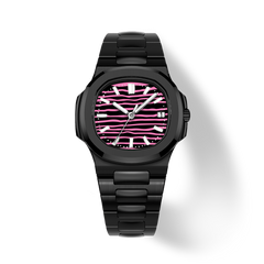 38.5mm Ceramic Horizontal-Dial Quartz Watch - Midnight Rebellion - image 1