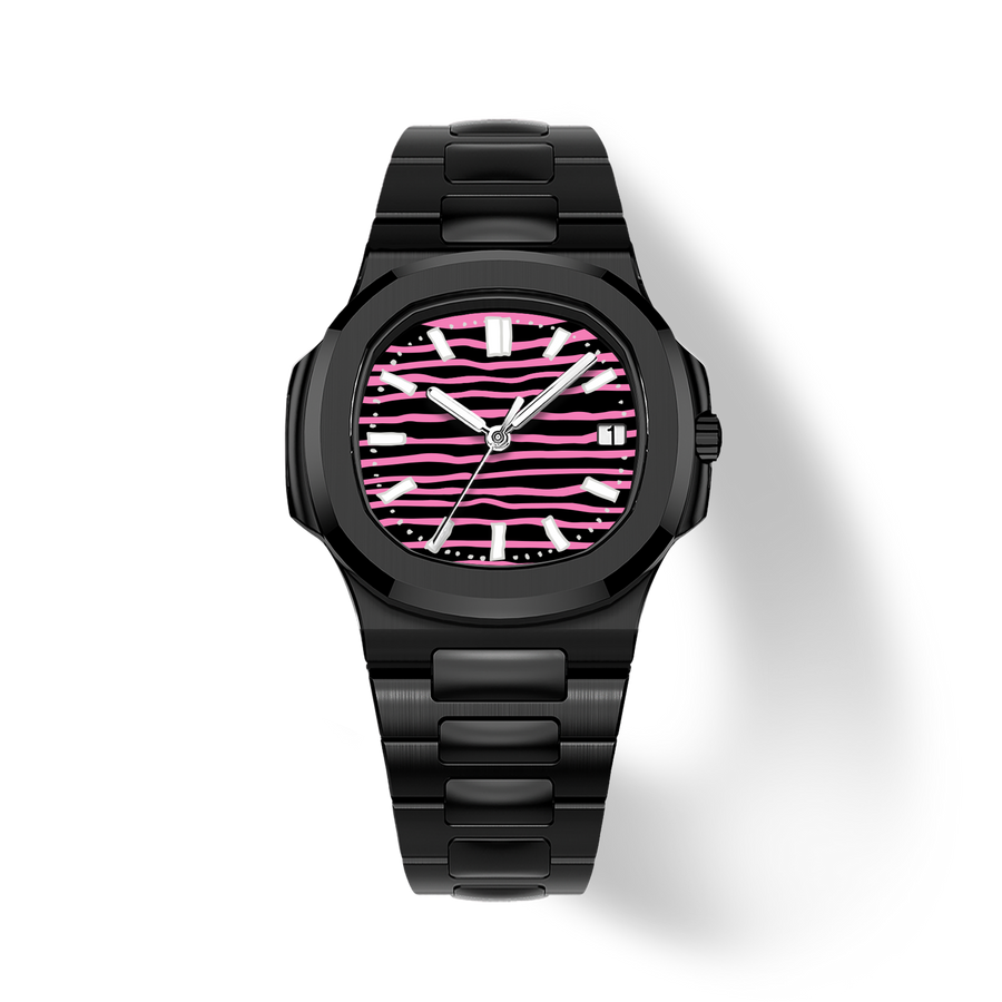 38.5mm Ceramic Horizontal-Dial Quartz Watch - Midnight Rebellion - image 1