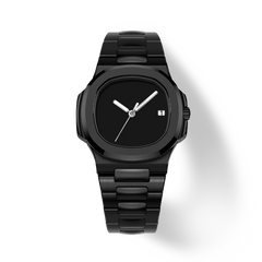 38.5mm Ceramic Horizontal-Dial Quartz Watch - Obsidian Glow - image 1
