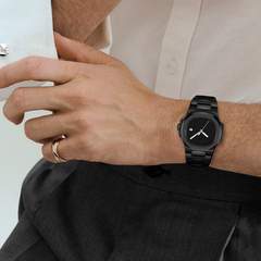 38.5mm Ceramic Horizontal-Dial Quartz Watch - Obsidian Glow - image 2