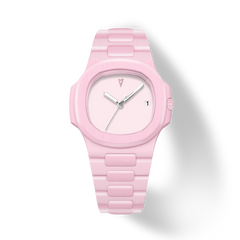 38.5mm Ceramic Horizontal-Dial Quartz Watch - Pink Halo - image 1