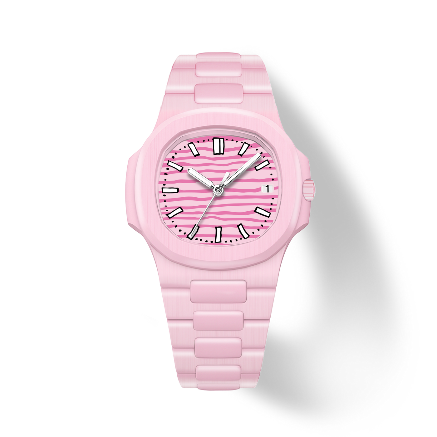 38.5mm Ceramic Horizontal-Dial Quartz Watch - Playful Precision - image 1