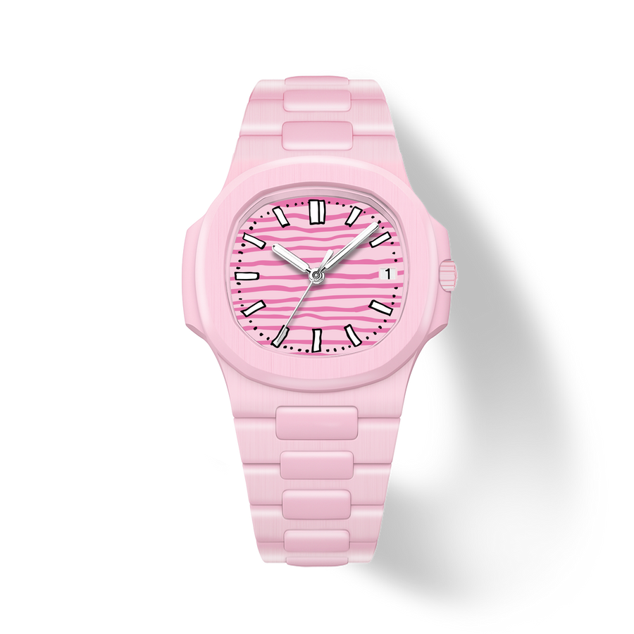 38.5mm Ceramic Horizontal-Dial Quartz Watch - Playful Precision - image 1