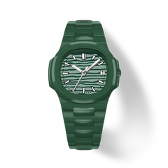 38.5mm Ceramic Horizontal-Dial Quartz Watch - Verdant Mood - image 1