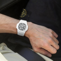 38.5mm Ceramic Horizontal-Dial Quartz Watch - White Panther - image 2