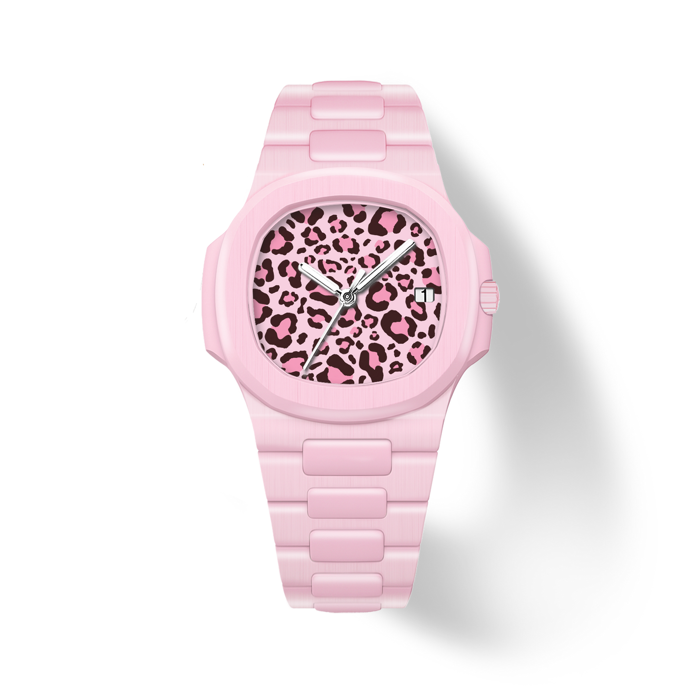 38.5mm Ceramic Horizontal-Dial Quartz Watch - Wild Rose - image 1