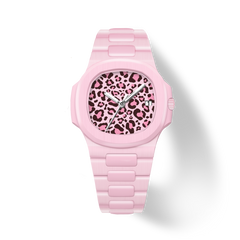 38.5mm Ceramic Horizontal-Dial Quartz Watch - Wild Rose - image 1