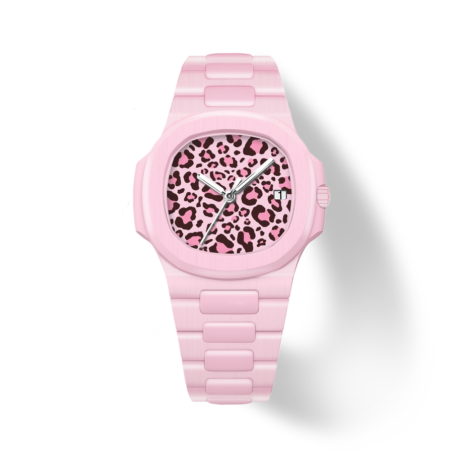 38.5mm Ceramic Horizontal-Dial Quartz Watch - Wild Rose - image 1