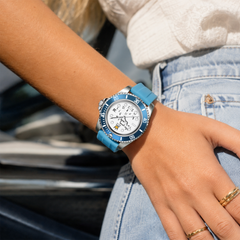 Who Cares Automatic Watch – 40mm Blue Horizon – gallery view 3