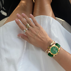 Who Cares Automatic Watch – 40mm Green Humor – gallery view 3