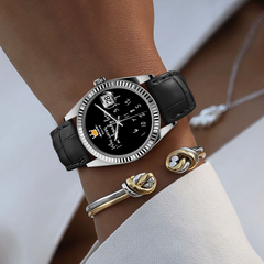 Who Cares Quartz Watch – 36mm Black Whimsy – gallery view 2