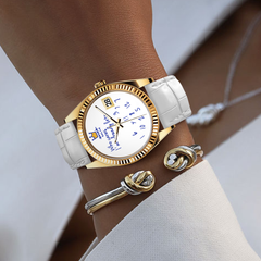 Who Cares Quartz Watch – 36mm Golden Whimsy – gallery view 2