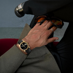 Who Cares Quartz Watch – 36mm Golden Jestful – gallery view 2