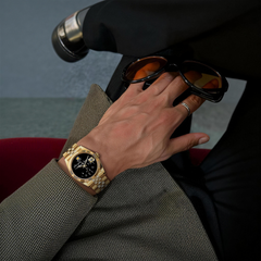 Who Cares Quartz Watch – 36mm Gilded Smile – gallery view 3