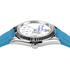 Who Cares Quartz Watch – 36mm Blue Delay – gallery view 4
