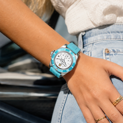 Who Cares Automatic Watch – 40mm Turquoise Rebel – gallery view 3