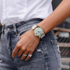 Who Cares Automatic Watch – 40mm White Noise – gallery view 3